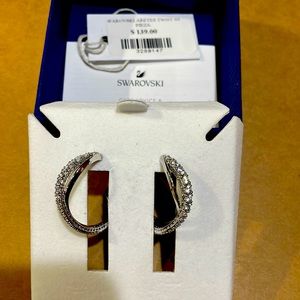 Swarovski Crystal hoop earrings
